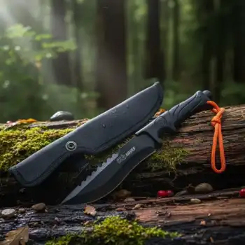 Sr Knives Paracord İpli Soft Kabze Kılıflı Avcı Bıçağı