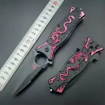 Tac Force Ejderha Motifli PA0210 Auto Kamp Çakısı