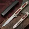 Knivox M390 Ahşap Çelik Kamp Çakısı