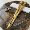 Knivox Benchmade Tanto Gold Kelebek Çakı