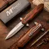 Knivox Mtech 4-11 Ahşap Kabze Auto Kamp Çakısı