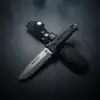 Knivox Halmak Salur N690 Tactical Black Avcı Bıçağı