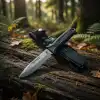 Knivox Halmak Salur N690 Tactical Black Avcı Bıçağı