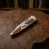 Knivox Columbia Company A3123-A Ahşap Kabze Kamp Çakısı