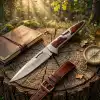 Knivox Columbia Company A3123-A Ahşap Kabze Kamp Çakısı