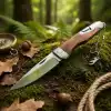 Knivox Columbia Company A3946-C Ahşap Kabze Manuel Kamp Çakısı