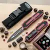 Knivox Microtech Scarab Model Çift Ağızlı OTF Önden Açılır Auto Bıçak (Kılıflı)