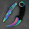Cs Go Gökkuşağı Karambit ve Mini Çakı Seti