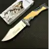 Knivox Columbia Company A3157-C Kemik Gravür İşlemeli Kamp Çakısı