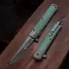 Knivox Columbia Company A3370-A Şeytan Figürlü Haki Soft Kabze Kamp Çakısı