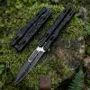 Knivox Benchmade SiyahRenkli Ergonomik Kelebek Bıçak