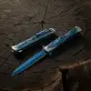 Knivox Browning Blue Titanyum Kaplama Ejderha İşlemeli Kamp Çakısı