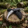 Knivox DPx Gear X-0485 Wargo Karambit Bıçak 20 cm - Yekpare Paslanmaz Çelik Taktik Outdoor Bıçağı (Kılıflı)