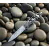 Knivox Columbia Company F-815 Geyik İşlemeli Manuel Kamp Çakısı