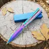 Knivox Benchmade Gökkuşağı Ejderha Desenli Kelebek