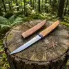Knivox Japon Tarzı M390 Çelik Özel Yapım Bıçak – Ahşap Kınlı Taktik & Kamp Bıçağı
