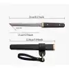 Knivox Liuzhangyu BH917 Damascus Mini Katana Tanto Bıçak - Abanoz Ahşap Kılıflı