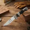 Knivox Columbia Company MB3936-B Gravür İşlemeli Ahşap Kabze Kamp Çakısı