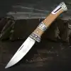 Knivox Columbia Company MB3936-C Ahşap Kabze Manuel Kamp Çakısı