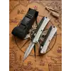 Knivox Microtech Glykon Grey Otf İçten Çıkmalı Kamp Çakısı