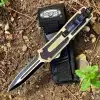 Knivox Microtech Gold Scarab Otf İçten Çıkmalı Kamp Çakısı