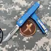 Knivox Microtech UTX-70 Hellhound Blue Stonewash Premium İçten Çıkmalı Çakı
