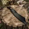 Knivox El Yapımı BT-104 Ergonomik Ahşap Kabze Kamp Palası - Koruyucu Deri Kılıflı