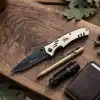 Knivox Sibirya Company S-2210 Metal Kabze Katlanır Cep Çakısı