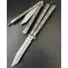 Knivox Benchmade Silver Kuru Kafa Desenli Kelebek Çakı