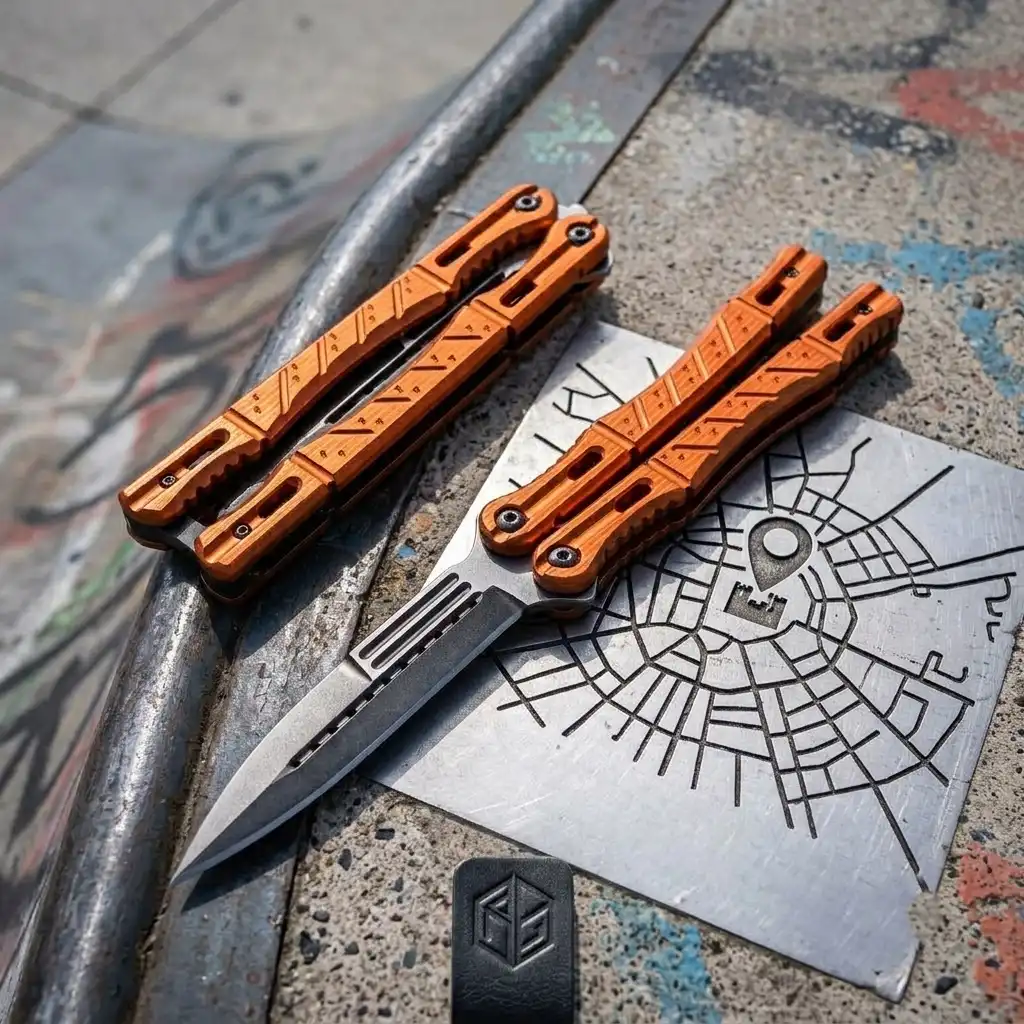 Knivox Benchmade Profesyonel Kelebek Bıçak Balisong