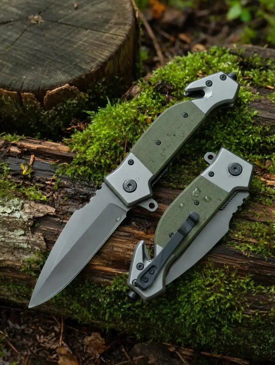 Knivox Browning DA167 Green Tactical Kurtarma Çakısı