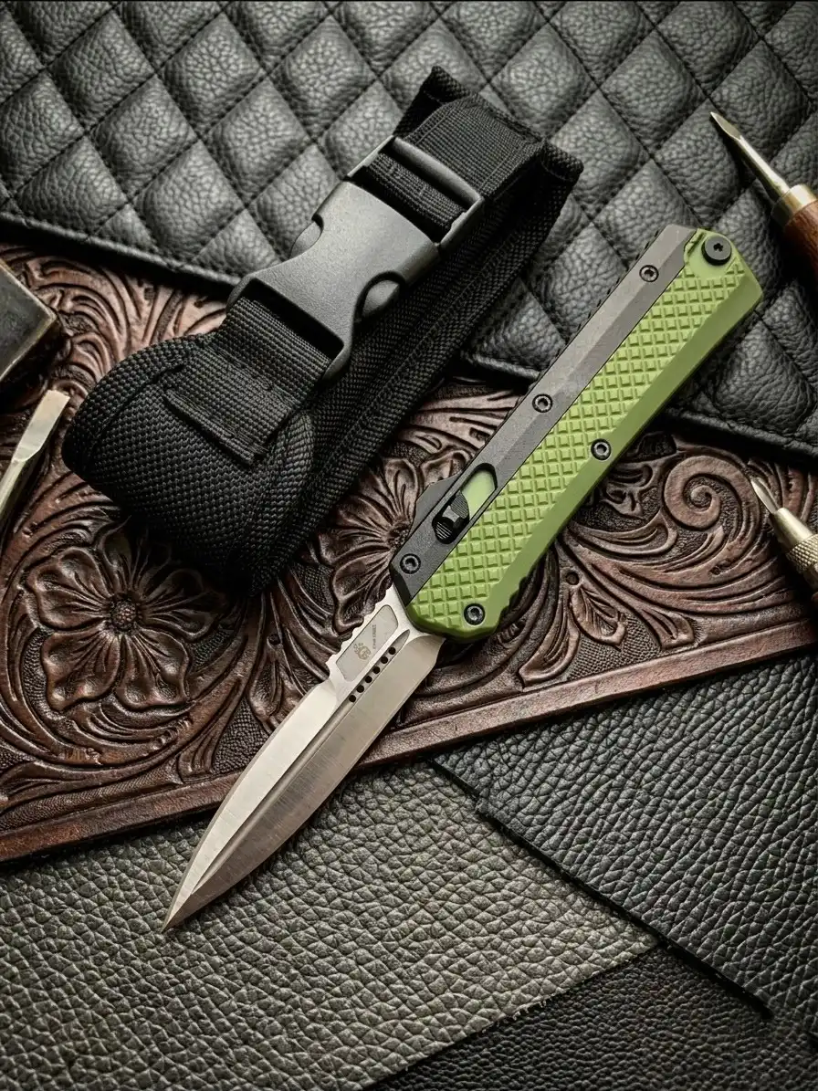 Knivox Microtech Glykon Haki OTF Kamp Çakısı
