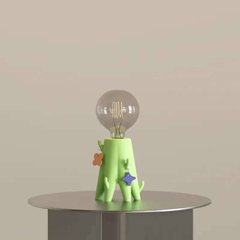 Mini Cactus Dekoratif Masa Lambası