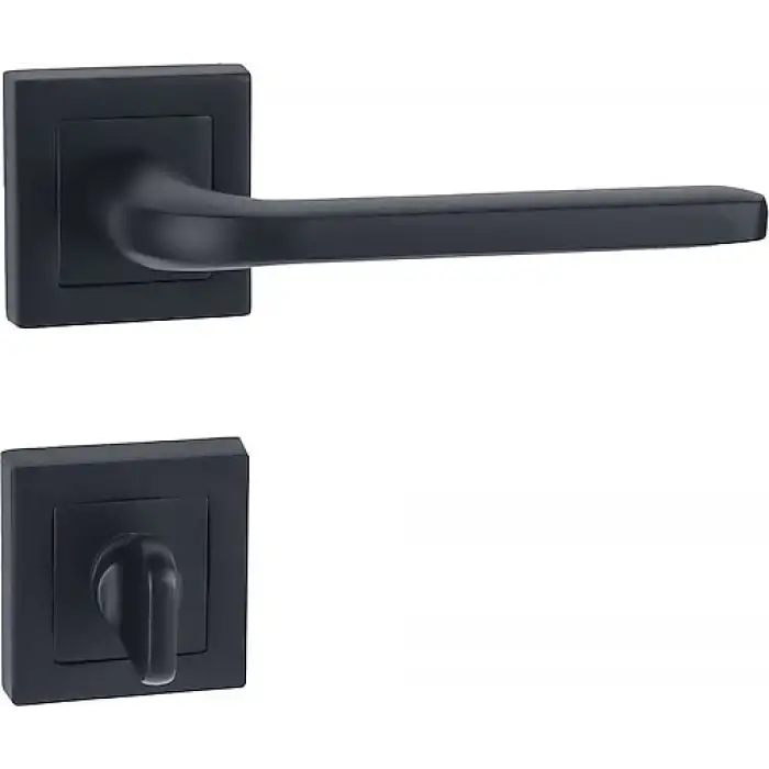 ELİF KARE ROZETLİ SİYAH WC