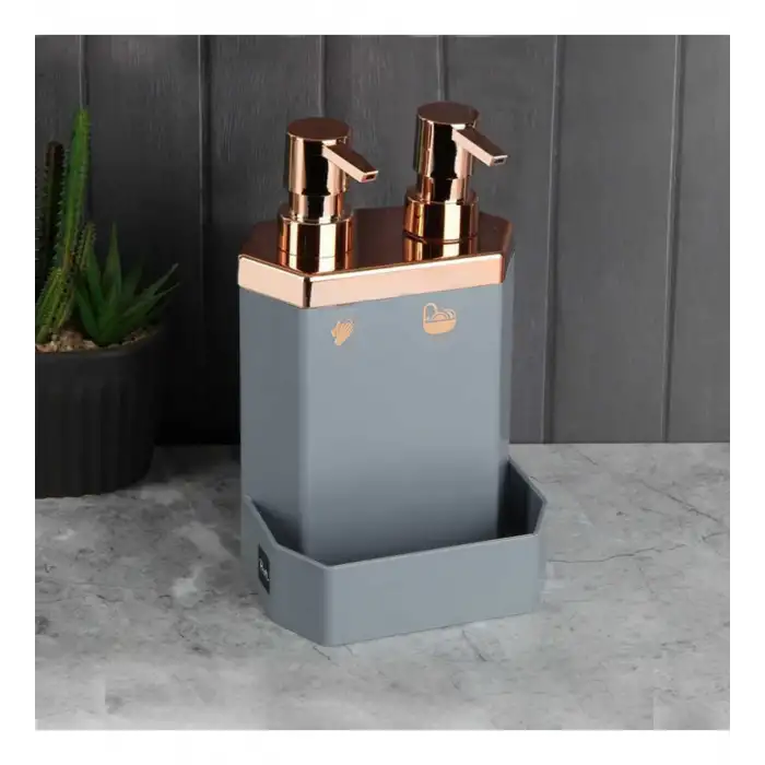 PEROTTİ LECCE GREY ROSE 2Lİ SIVI SABUNLUK