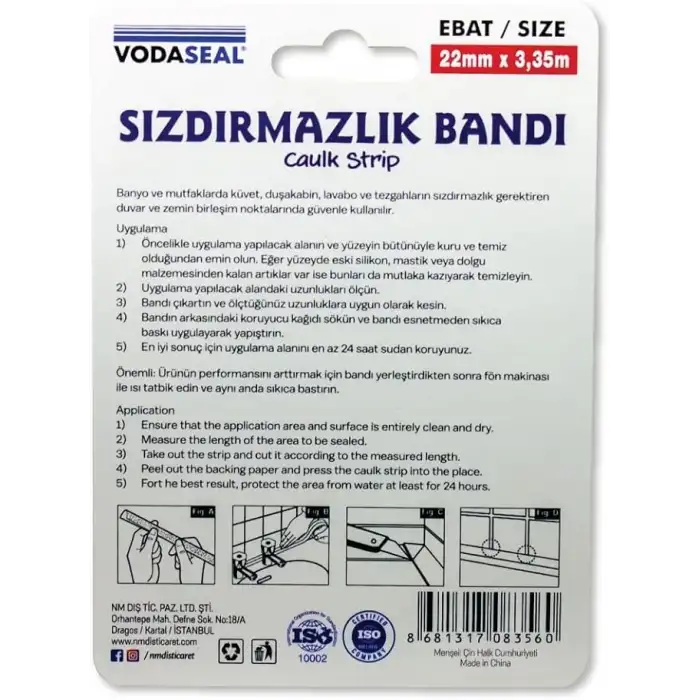 VODASEAL SIZDIRMAZLIK BANDI - 22 MMX3,35MT