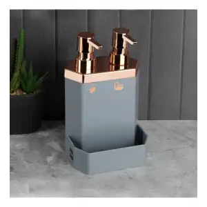 PEROTTİ LECCE GREY ROSE 2Lİ SIVI SABUNLUK