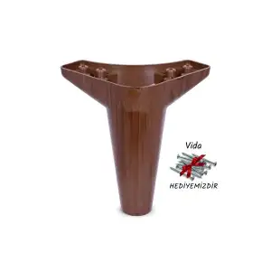 ZİRVE AYAK 12CM CEVİZ PATİNALI