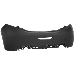 PEUGEOT 208- 12/20; ARKA TAMPON (ASTARLI SİYAH/SENSÖR DELİKSİZ