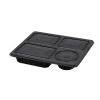 4 Bölmeli Set Menü Kutusu Microwave Kapaklı Set