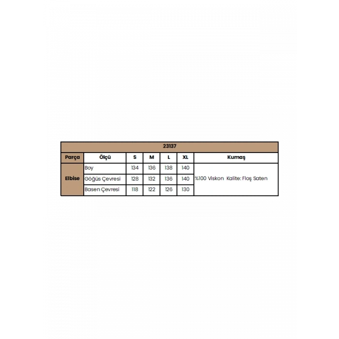 %100 Viskon Çiçek Desenli Saten Elbise
