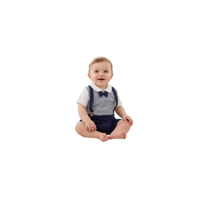 6/18 Ay Denizcik Tek Parça Bebek Tulumu