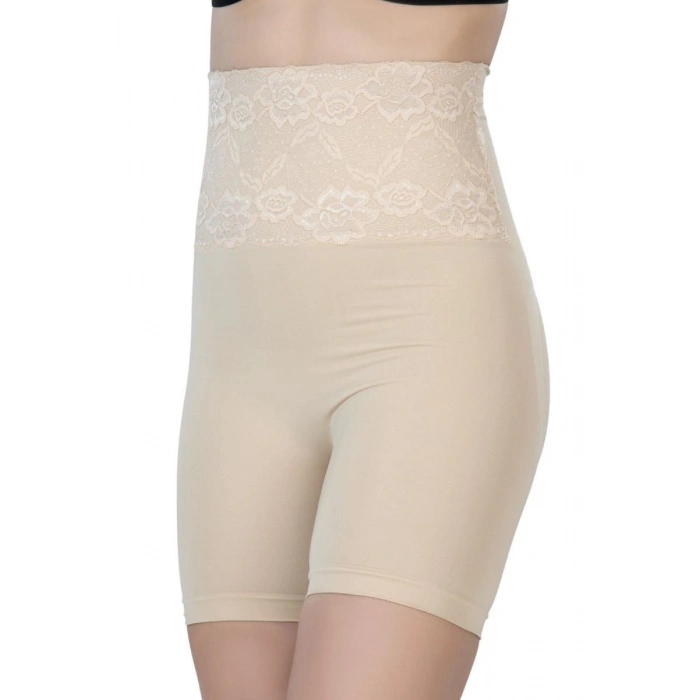 Arias Closet Ten Mı Emay 2091 Önü Dantelli Yüksek Bel Boxer Korse