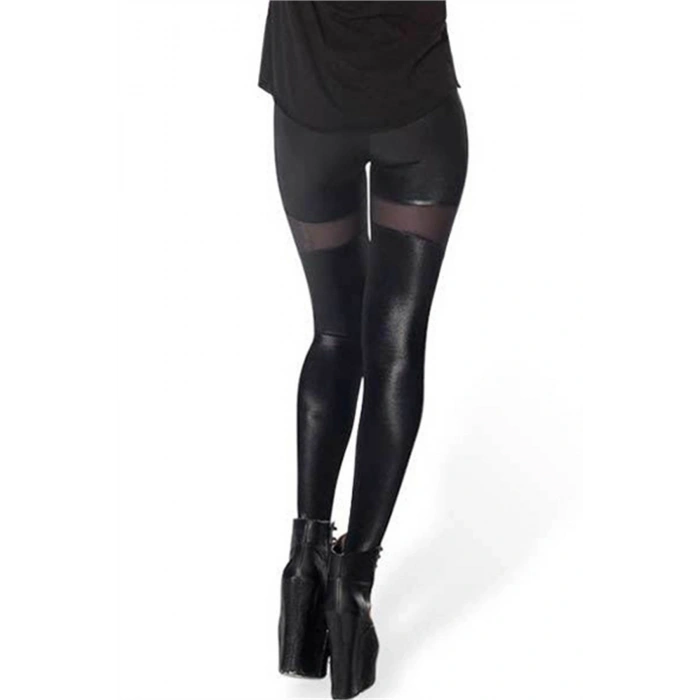 B101299 Transparan Detaylı Parlak Tayt