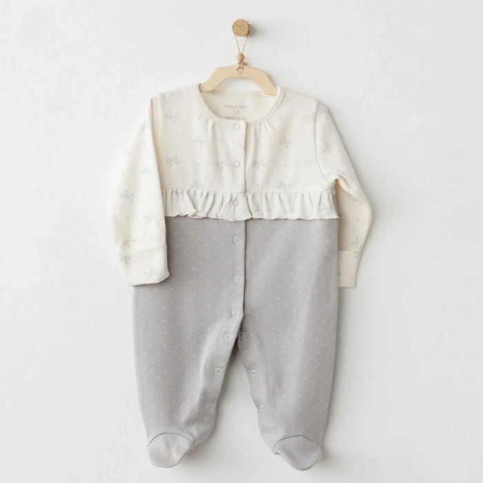Baby Bow Bliss Tulum Ecru Grey