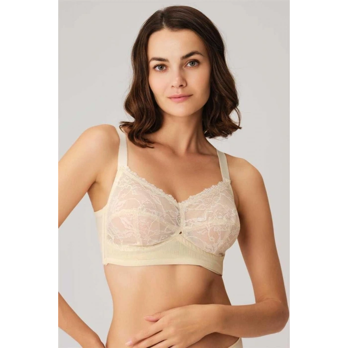 Balenli Desteksiz Dolgusuz Toparlayıcı Dantelli Küçültücü Sütyen