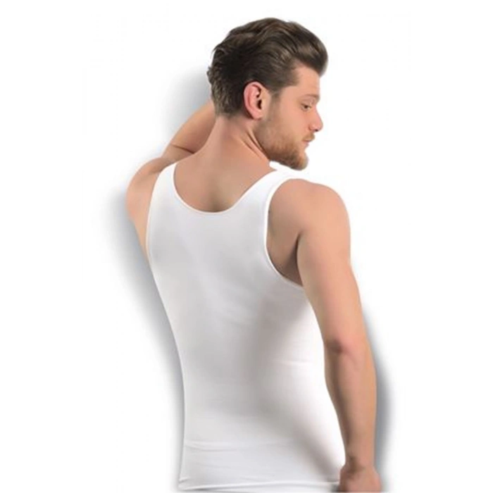 Beyaz Erkek  Dikişsiz Vücut Toparlayıcı Korse - 740