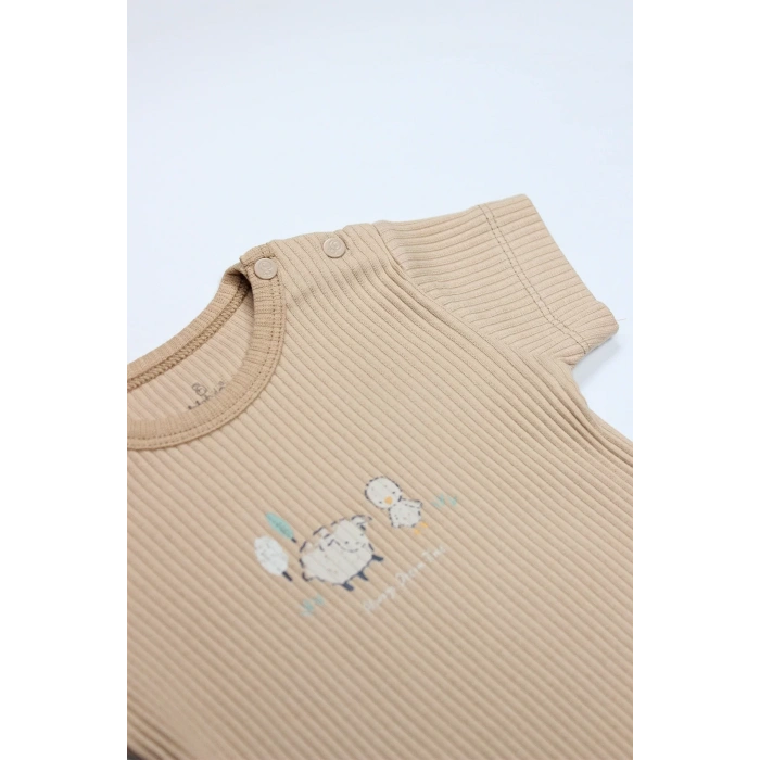 Bistyle Always Dream Yarım Kol 2li Body 17114 Ekru Bej