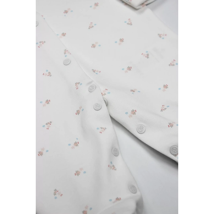 Bistyle Grow İn Love Bebe Tulum 15103 Pembe Ekru