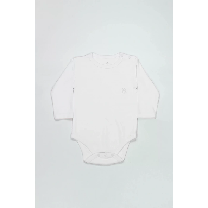 Bistyle Natural Basic Style Uzun Kol Body 17104 Beyaz